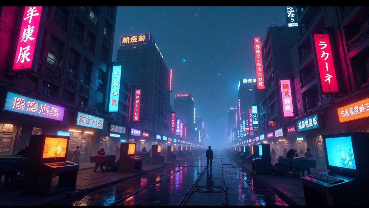 Neon Dreams: Crafting Cyberpunk Art for Futuristic Mobile Games in a Dystopian Urban Landscape